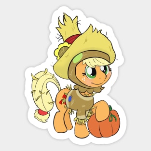 Scarecrow Applejack Sticker